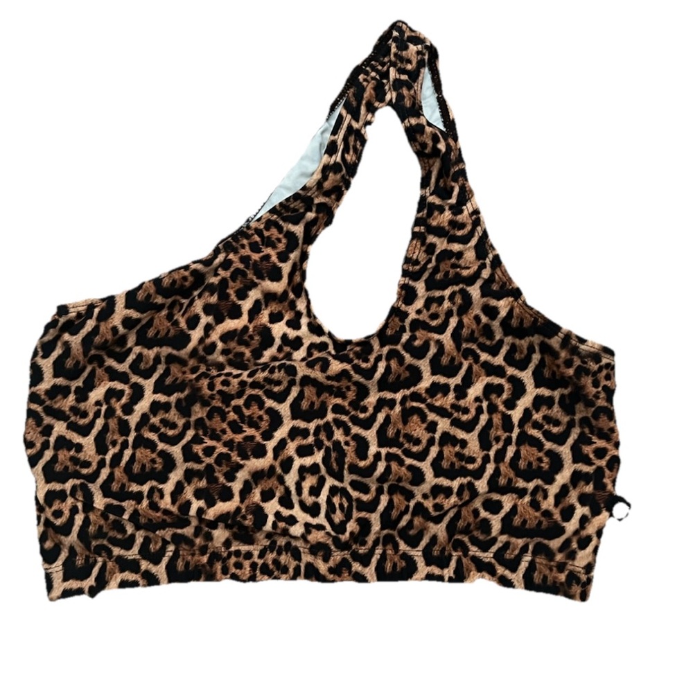 lici fit Cheetah One Shoulder Bra Size M/L (0747)